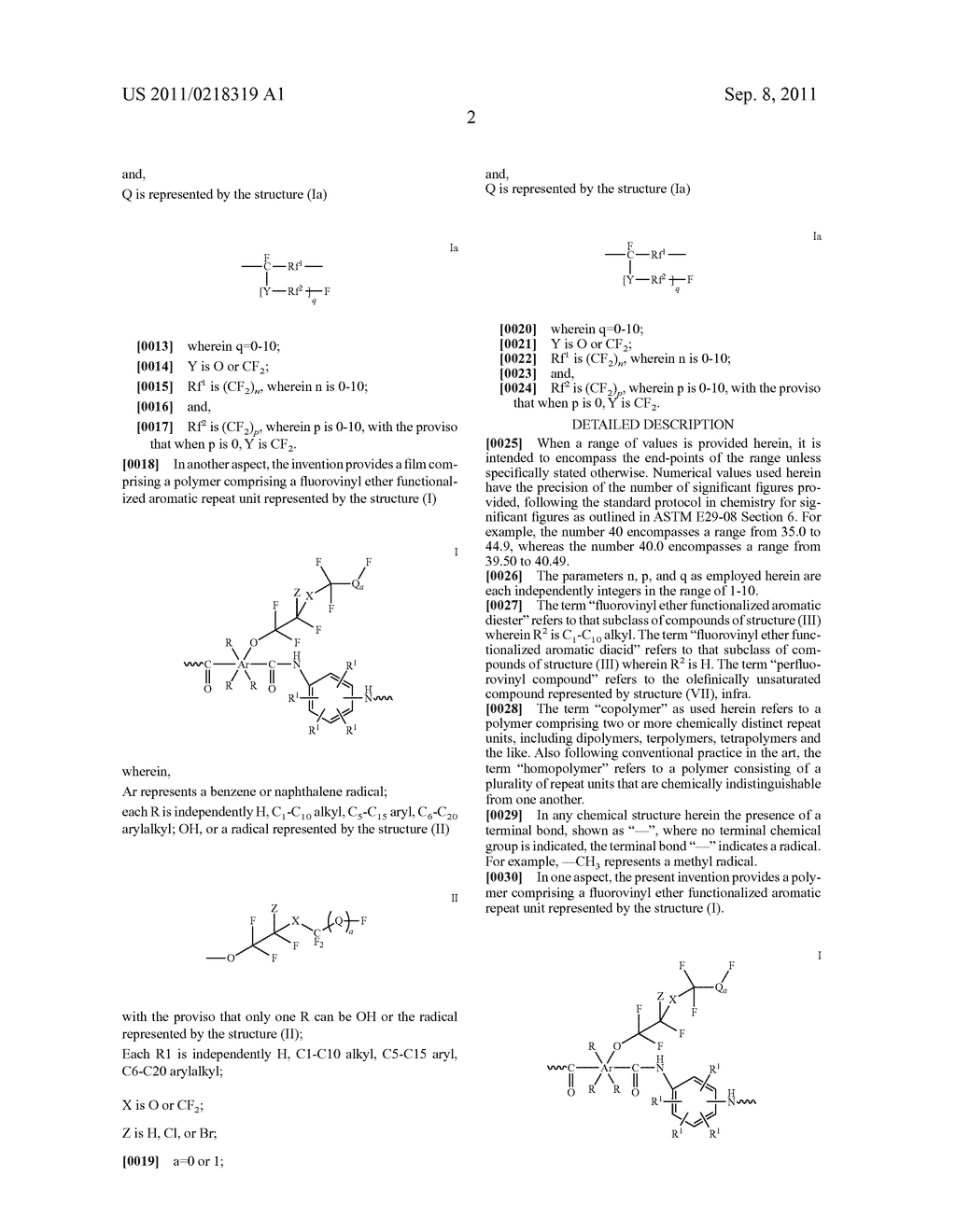 POLYARAMID FILMS COMPRISING FLUOROVINYLETHER FUNCTIONALIZED AROMATIC     MOIETIES - diagram, schematic, and image 03