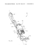 RECONFIGURABLE UPRIGHT SURFACE CLEANING APPARATUS WITH A POWERED BRUSH     MOTOR diagram and image