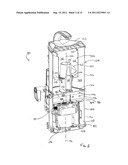 RECONFIGURABLE UPRIGHT SURFACE CLEANING APPARATUS WITH A POWERED BRUSH     MOTOR diagram and image