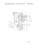 RECONFIGURABLE UPRIGHT SURFACE CLEANING APPARATUS WITH A POWERED BRUSH     MOTOR diagram and image