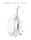 BAG RELEASE HANDLE FOR A FLOOR CLEANER diagram and image