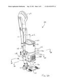 SUCTION MOTOR HOUSING FOR AN UPRIGHT SURFACE CLEANING APPARATUS diagram and image