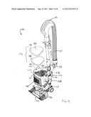 SUCTION MOTOR HOUSING FOR AN UPRIGHT SURFACE CLEANING APPARATUS diagram and image