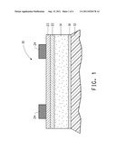 ASSEMBLIES COMPRISING A THERMALLY AND DIMENSIONALLY STABLE POLYIMIDE FILM,     AN ELECTRODE AND A LIGHT ABSORBER LAYER, AND METHODS RELATING THERETO diagram and image