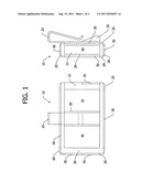 Mobile GPS navigation device holder for a motor vehicle sun visor diagram and image