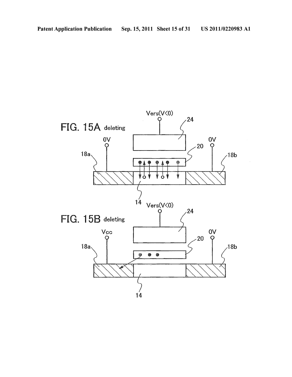 METHOD FOR DELETING DATA FROM NAND TYPE NONVOLATILE MEMORY - diagram, schematic, and image 16