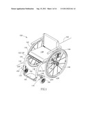 ADJUSTABLE FRONT CASTER MOUNT ASSEMBLY FOR A WHEELCHAIR diagram and image