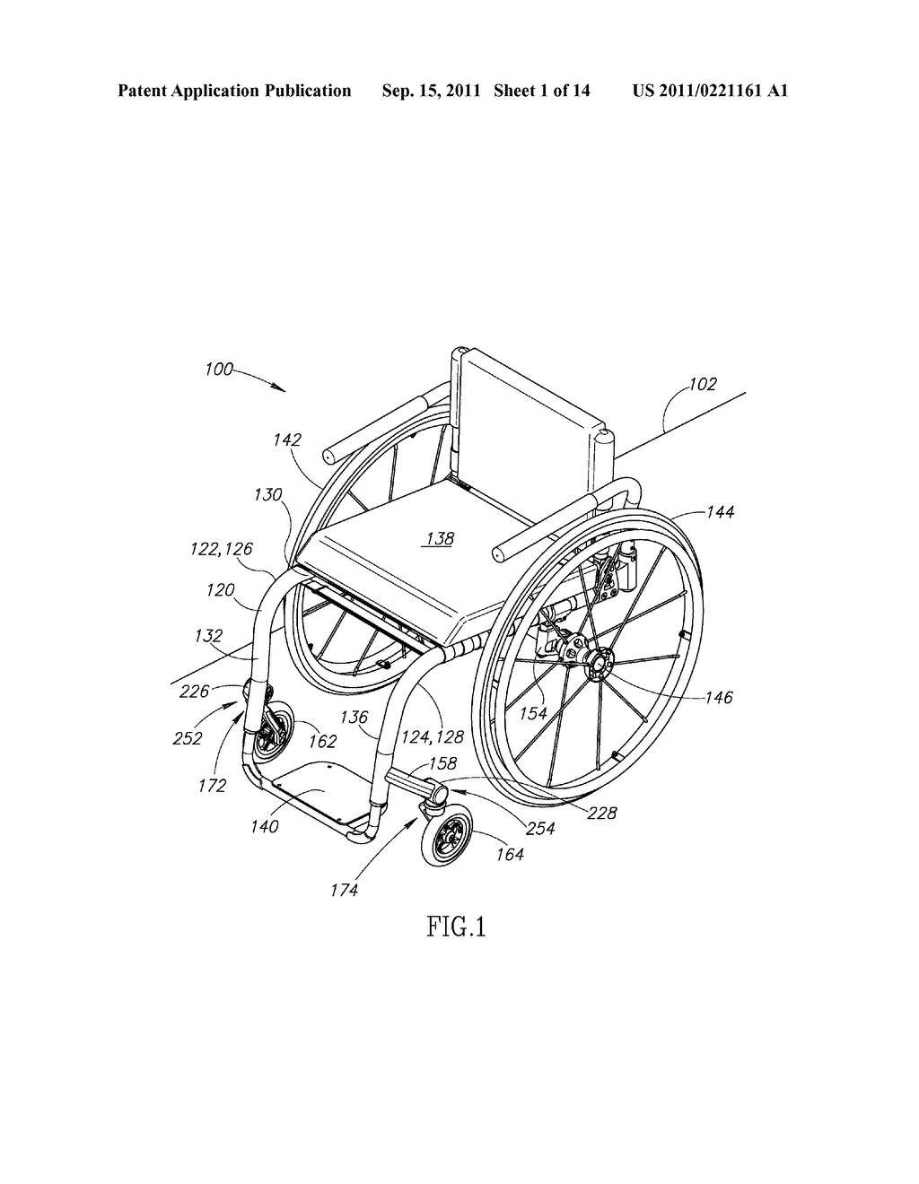 ADJUSTABLE FRONT CASTER MOUNT ASSEMBLY FOR A WHEELCHAIR - diagram, schematic, and image 02