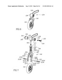 ADJUSTABLE FRONT CASTER MOUNT ASSEMBLY FOR A WHEELCHAIR diagram and image