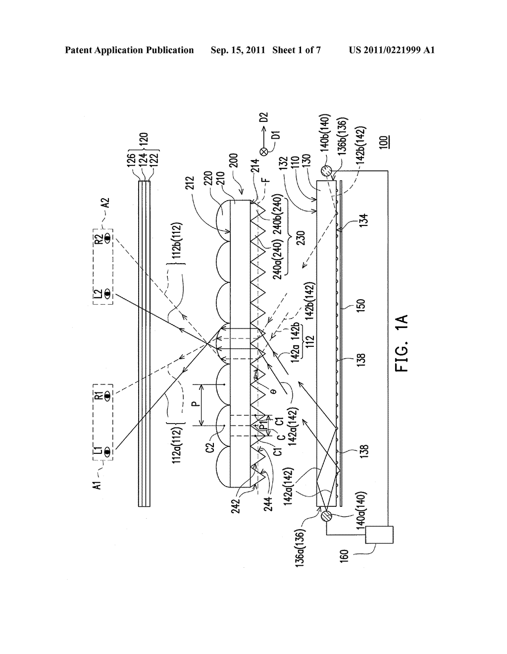BEAM SPLITTING FILM, BACKLIGHT MODULE, AND STEREO DISPLAY APPARATUS - diagram, schematic, and image 02
