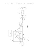 APPARATUS AND METHOD FOR OPTICALLY MEASURING BY INTERFEROMETRY THE     THICKNESS OF AN OBJECT diagram and image