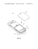 ELECTRONIC DEVICE CASE, MOLD FOR MANUFACTURING THE SAME, AND MOBILE     COMMUNICATIONS TERMINAL diagram and image