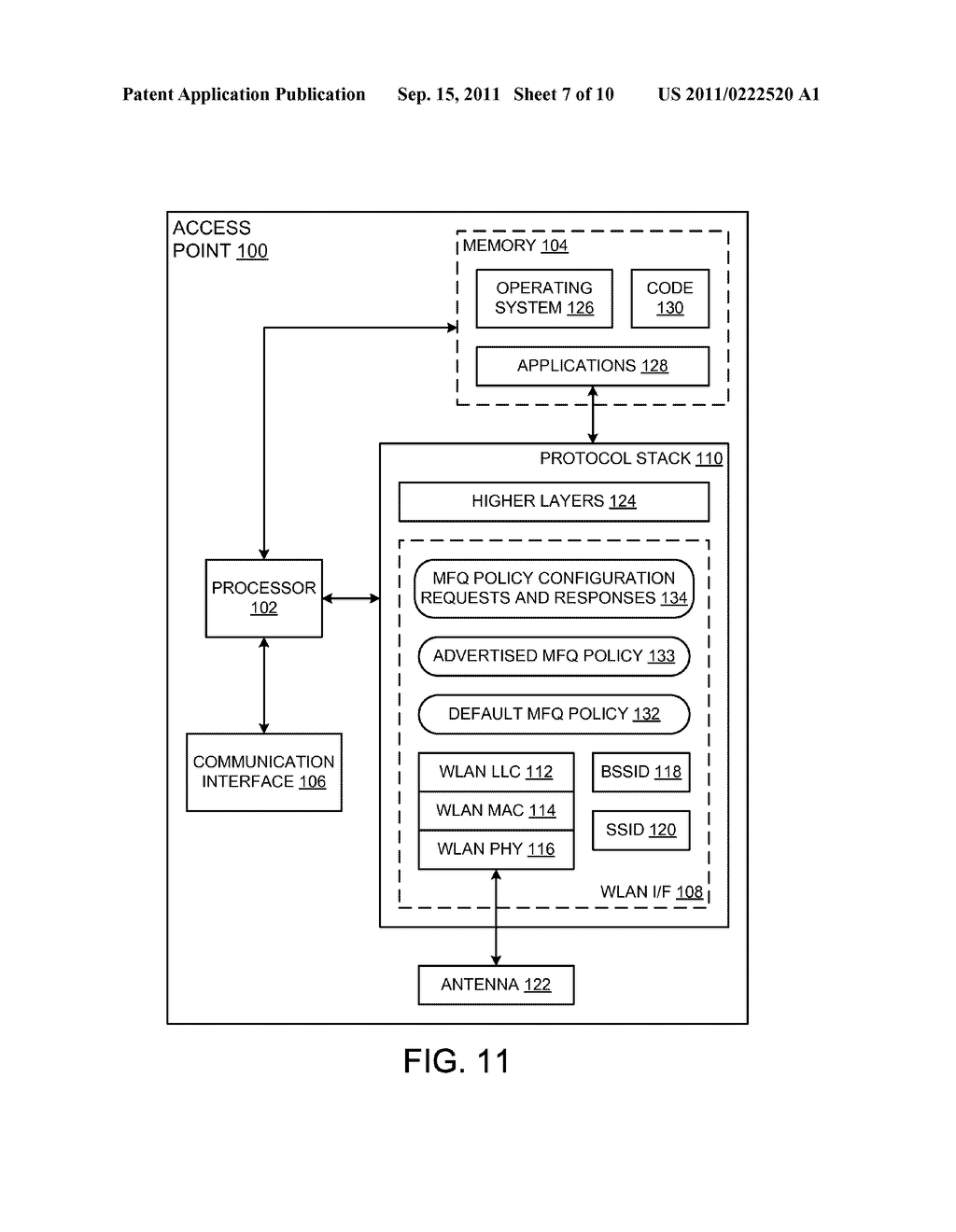 ADVERTISEMENT OF QUALITY OF SERVICE (QoS) INFORMATION FOR NETWORK     MANAGEMENT TRAFFICE IN A WIRELESS LOCAL AREA NETWORK (WLAN) - diagram, schematic, and image 08