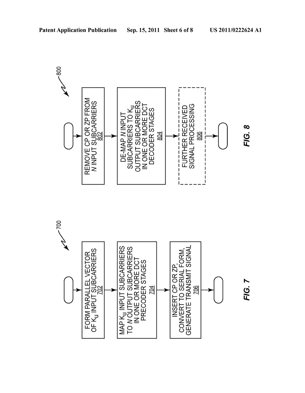 Methods and Apparatuses for Multiple Access in a Wireless Communication     Network using DCT-OFDM - diagram, schematic, and image 07