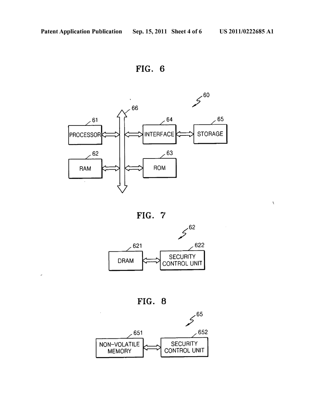 Storage devices having a security function and methods of securing data     stored in the storage device - diagram, schematic, and image 05