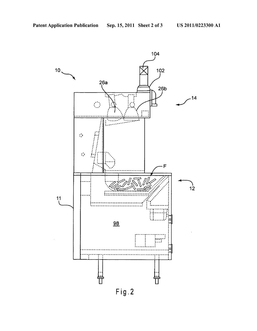 Food holding device, method of making, and method of storing cooked food - diagram, schematic, and image 03