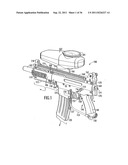 Paintball Marker with Mode Selector diagram and image