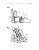 Handheld work apparatus diagram and image