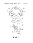 Locking pliers with one or two slide bars each secured to a stationary jaw     carrier diagram and image