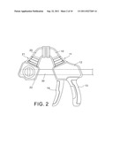 Replaceable jaw carriers of bar clamp with adaptable jaws diagram and image