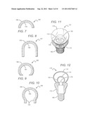 LED LAMP WITH REMOTE PHOSPHOR AND DIFFUSER CONFIGURATION UTILIZING RED     EMITTERS diagram and image