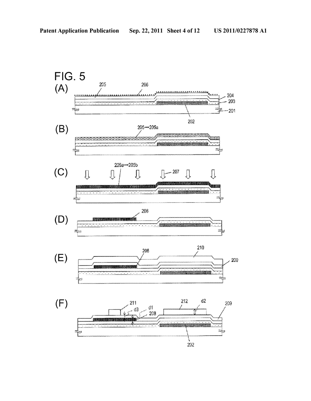 SEMICONDUCTOR DEVICE, METHOD FOR MANUFACTURING SAME, AND DISPLAY DEVICE     USING SEMICONDUCTOR DEVICE - diagram, schematic, and image 05