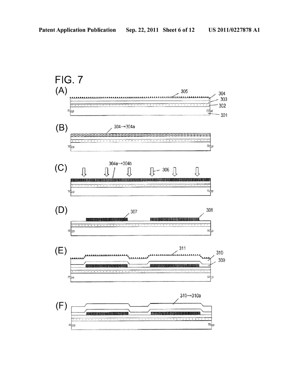 SEMICONDUCTOR DEVICE, METHOD FOR MANUFACTURING SAME, AND DISPLAY DEVICE     USING SEMICONDUCTOR DEVICE - diagram, schematic, and image 07