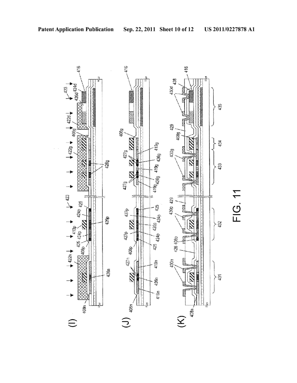 SEMICONDUCTOR DEVICE, METHOD FOR MANUFACTURING SAME, AND DISPLAY DEVICE     USING SEMICONDUCTOR DEVICE - diagram, schematic, and image 11