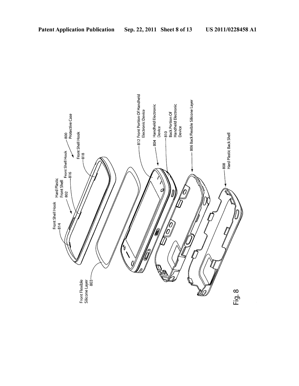 MULTI-MATERIAL PROTECTIVE CASE FOR SLIDING/ARTICULATING/ROTATING HANDHELD     ELECTRONIC DEVICES - diagram, schematic, and image 09