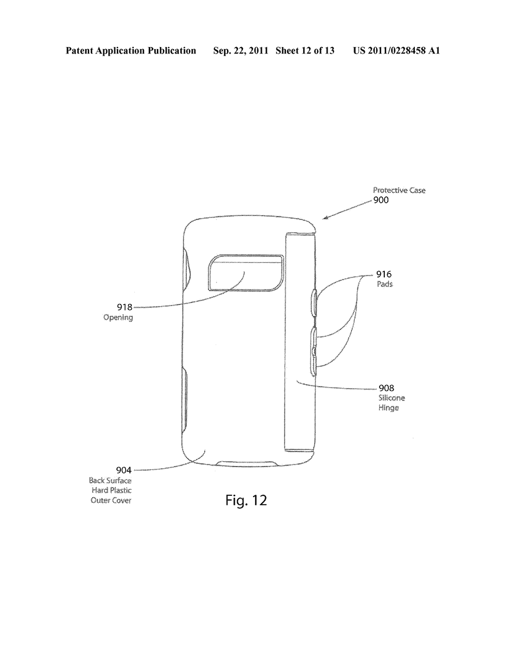 MULTI-MATERIAL PROTECTIVE CASE FOR SLIDING/ARTICULATING/ROTATING HANDHELD     ELECTRONIC DEVICES - diagram, schematic, and image 13