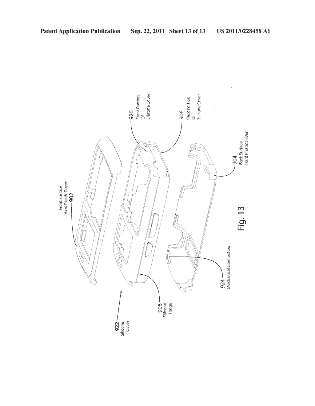 MULTI-MATERIAL PROTECTIVE CASE FOR SLIDING/ARTICULATING/ROTATING HANDHELD     ELECTRONIC DEVICES - diagram, schematic, and image 14