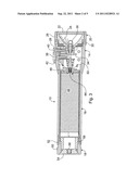 RECHARGEABLE FLASHLIGHT AND BATTERY ASSEMBLY FOR SINGLE-HANDED     INTERMITTENT AND CONTINUOUS OPERATION diagram and image