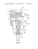 RECHARGEABLE FLASHLIGHT AND BATTERY ASSEMBLY FOR SINGLE-HANDED     INTERMITTENT AND CONTINUOUS OPERATION diagram and image