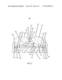 RETROFIT-STYLE LAMP AND FIXTURE, EACH INCLUDING A ONE-DIMENSIONAL LINEAR     BATWING LENS diagram and image