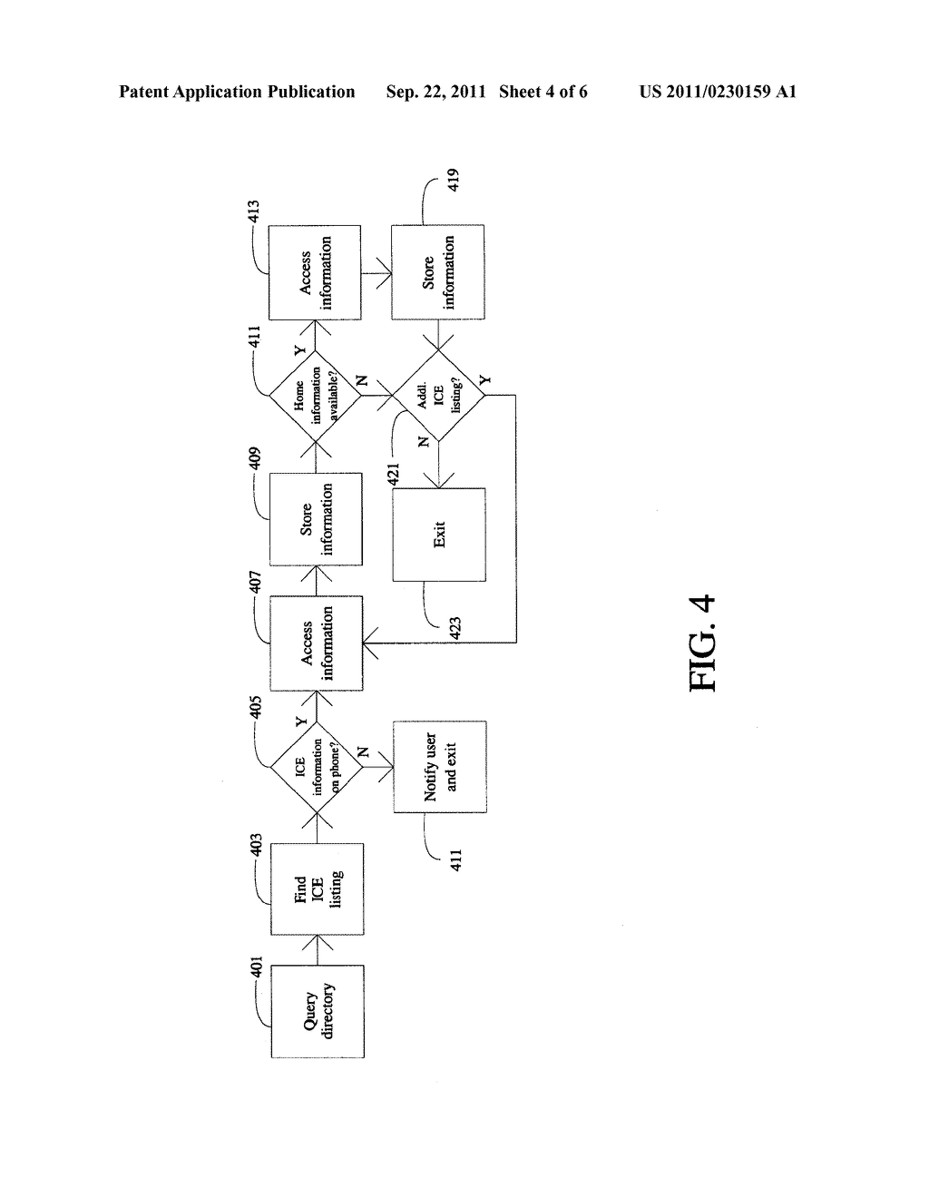 System and Method for Automatic Storage and Retrieval of Emergency     Information - diagram, schematic, and image 05