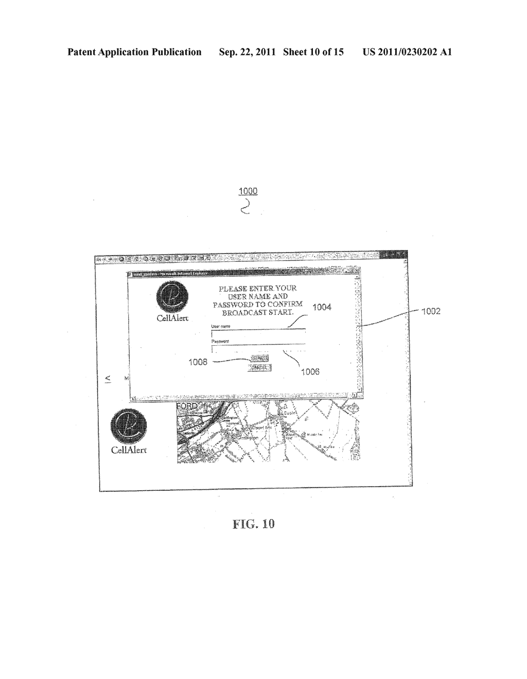 COMMERCIAL MOBILE ALERTING SYSTEM AND METHOD FOR BROADCASTING MESSAGES TO     GEO-FENCED TARGET AREAS - diagram, schematic, and image 11