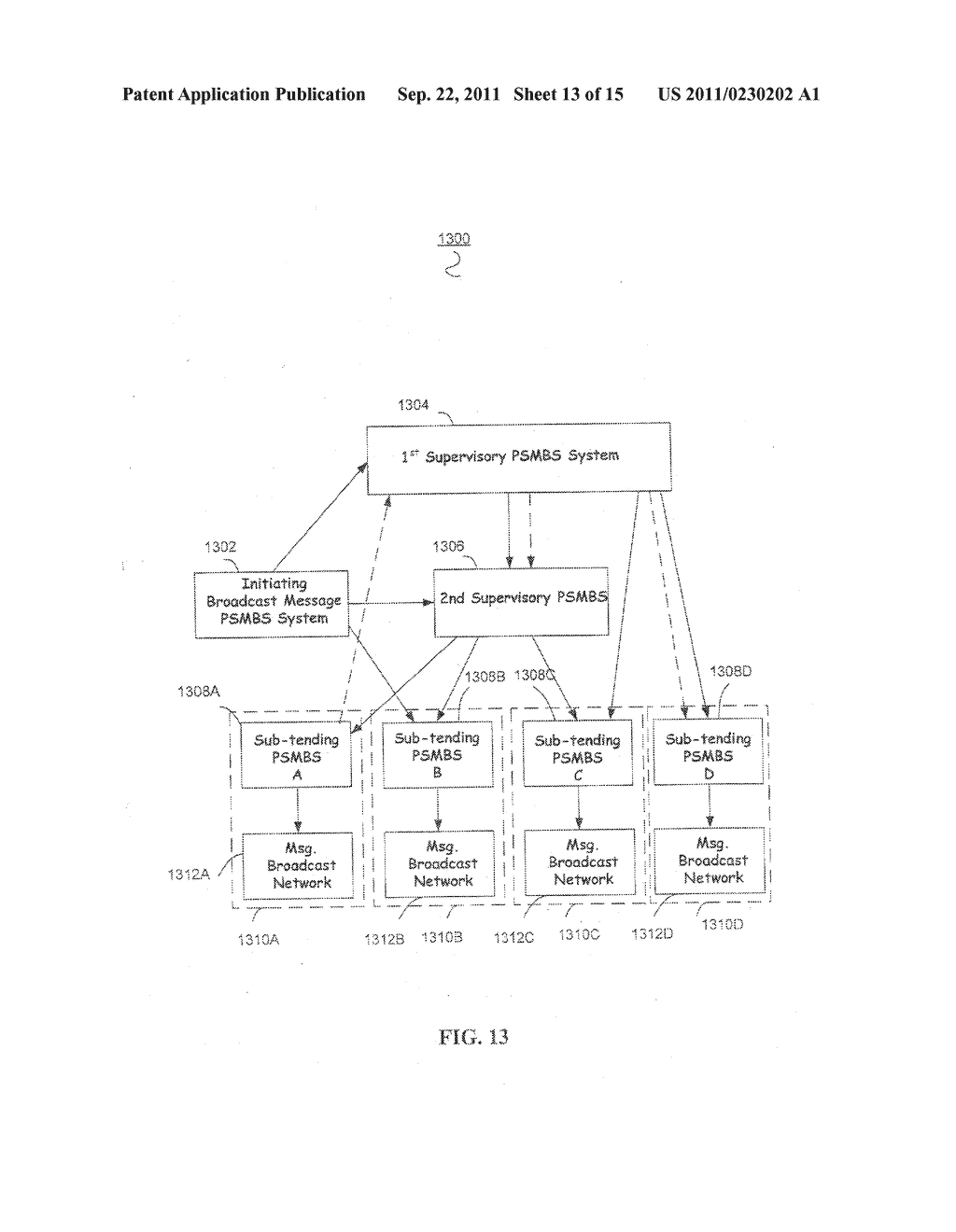 COMMERCIAL MOBILE ALERTING SYSTEM AND METHOD FOR BROADCASTING MESSAGES TO     GEO-FENCED TARGET AREAS - diagram, schematic, and image 14