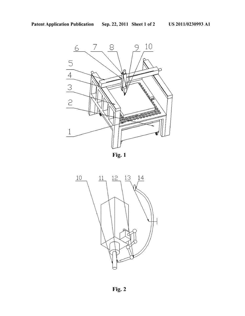 DIGITAL PROCESSING METHOD AND DEVICE OF LARGE OR MEDIUM-SIZE SAND MOLD - diagram, schematic, and image 02