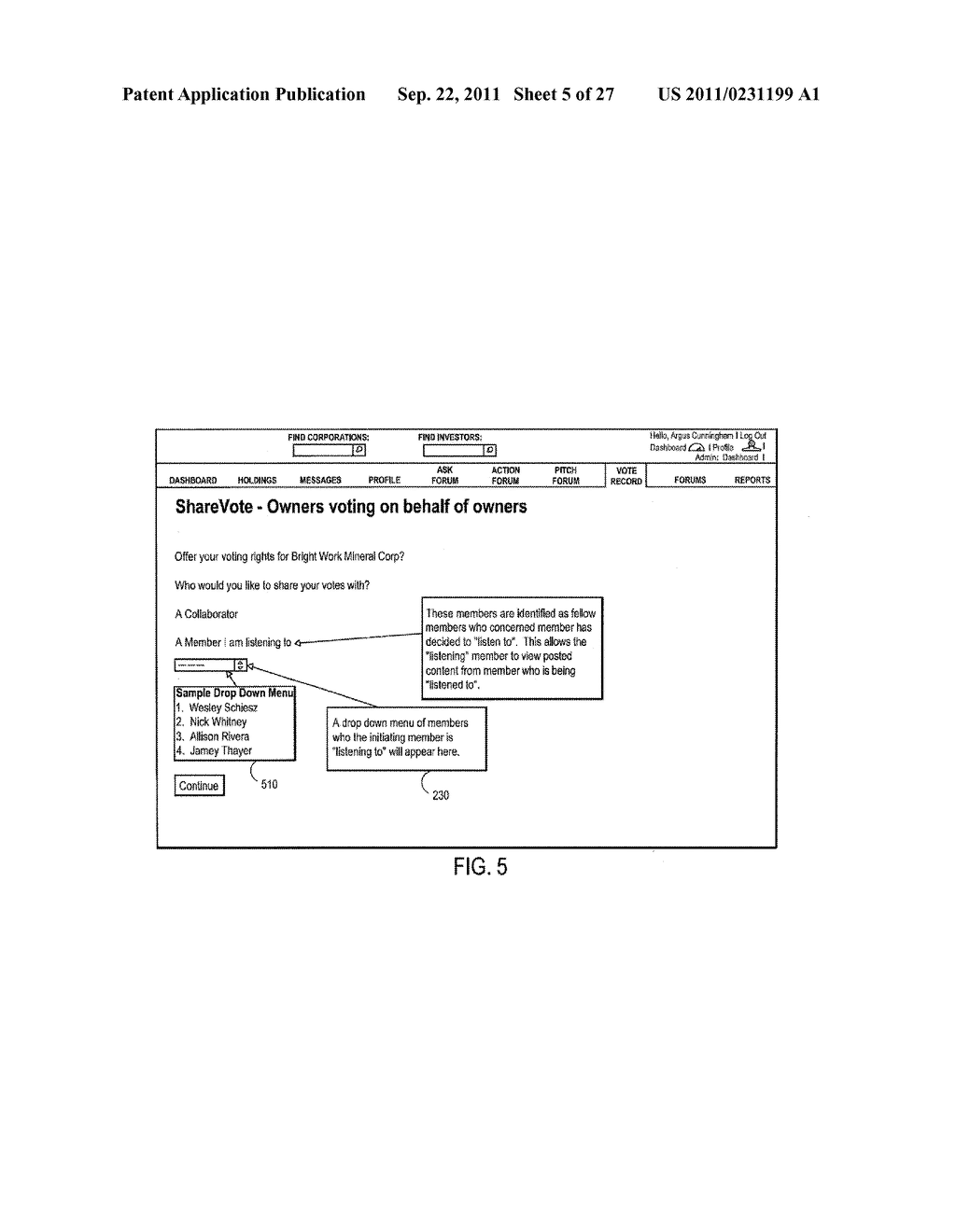 Methods and Systems for Internet-Based Network Shareholder Electronic     Voting Rights Reassignment - diagram, schematic, and image 06