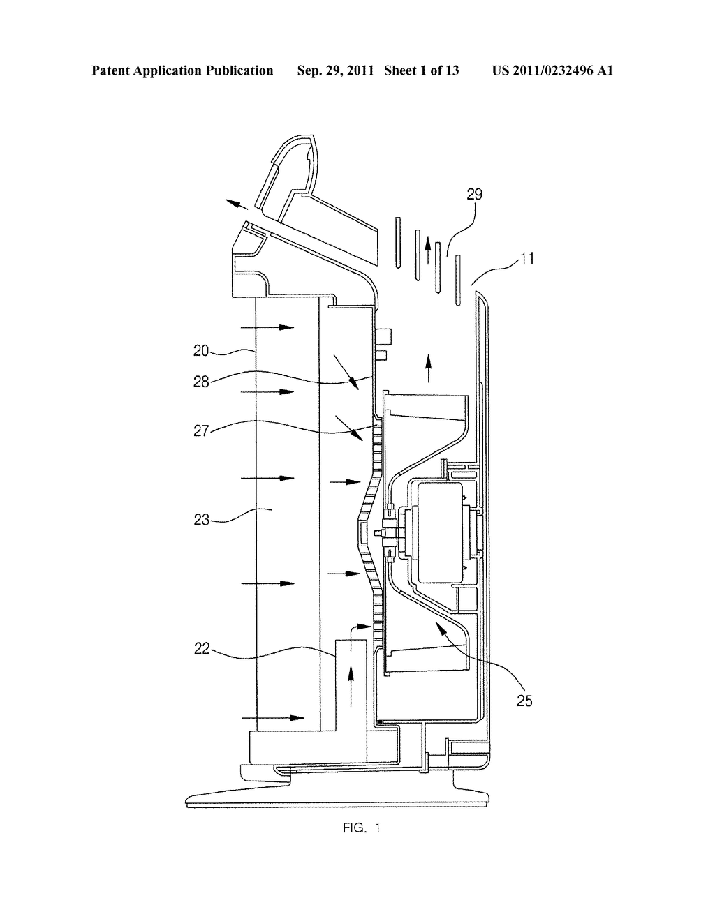 APPARATUS FOR PURIFYING AND HUMIDIFYING AIR - diagram, schematic, and image 02