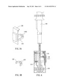 Two-stage collapsing device for umbrella diagram and image