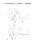 CRUTCH EQUIPPED WITH RESTRAINING SAFETY MEANS diagram and image