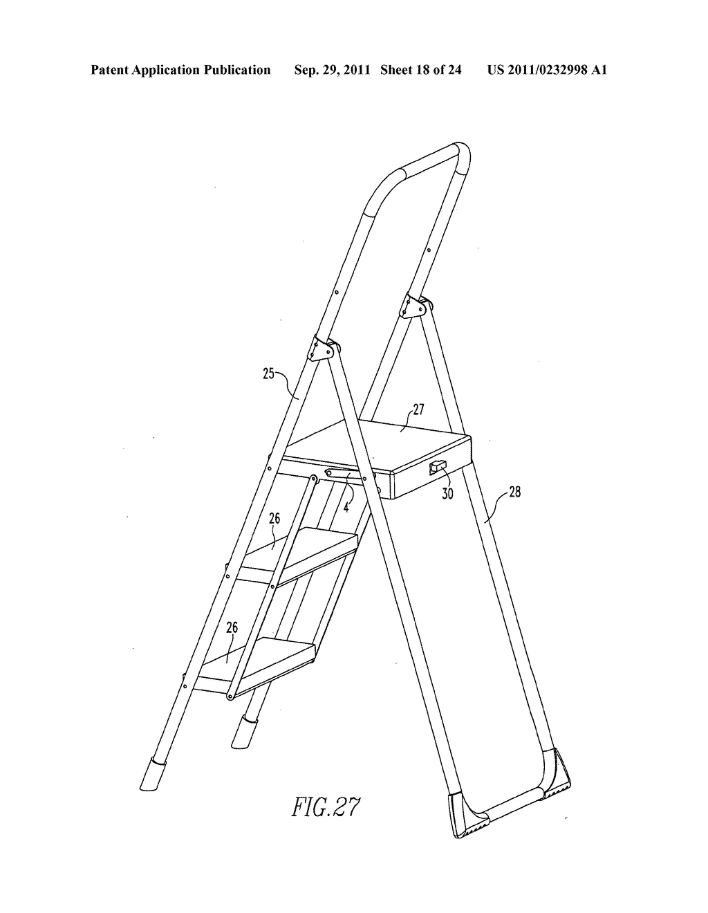 Step stool and method - diagram, schematic, and image 19