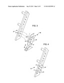 Ladder with rails adapted for attaching accessories diagram and image