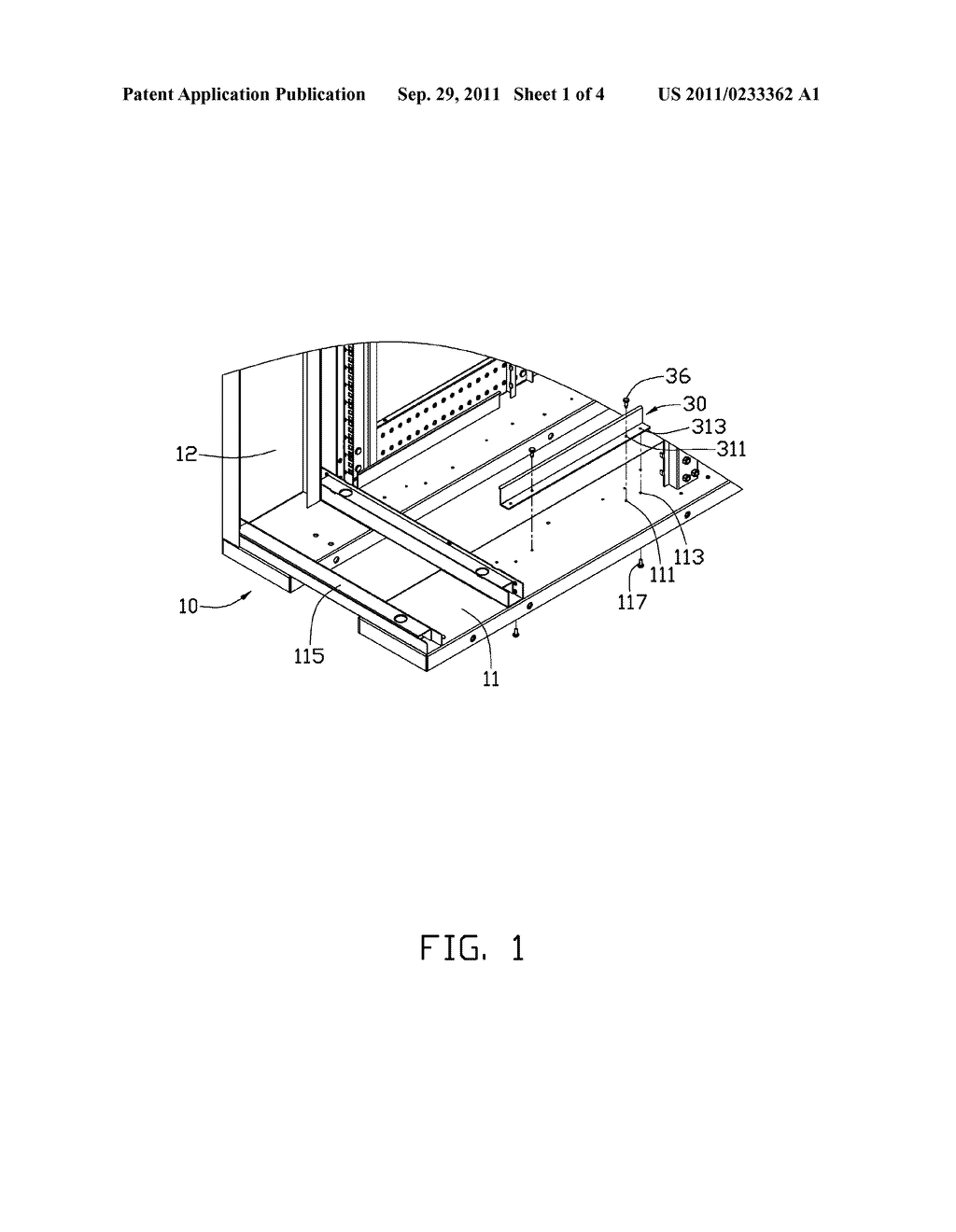 MOUNTING BRACKET FOR SERVER - diagram, schematic, and image 02