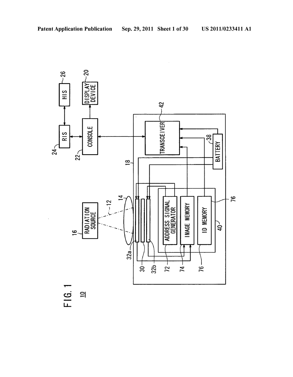 Method of managing radiation detectors, radiographic image capturing     apparatus, and radiographic image capturing system - diagram, schematic, and image 02