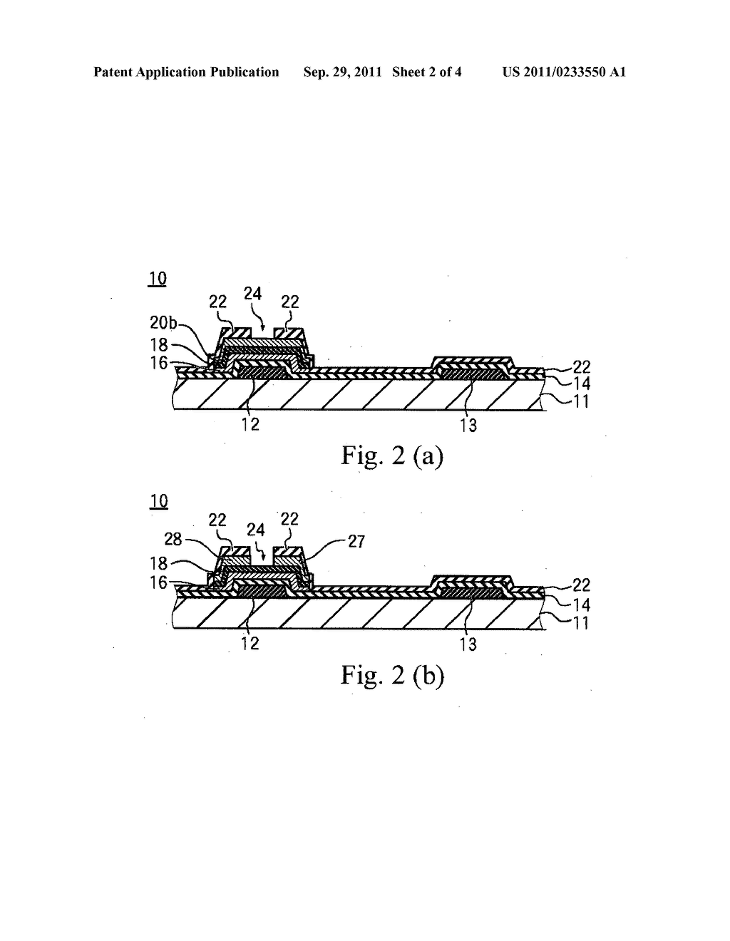 Method for producing a thin film transistor, and a thin film transistor - diagram, schematic, and image 03