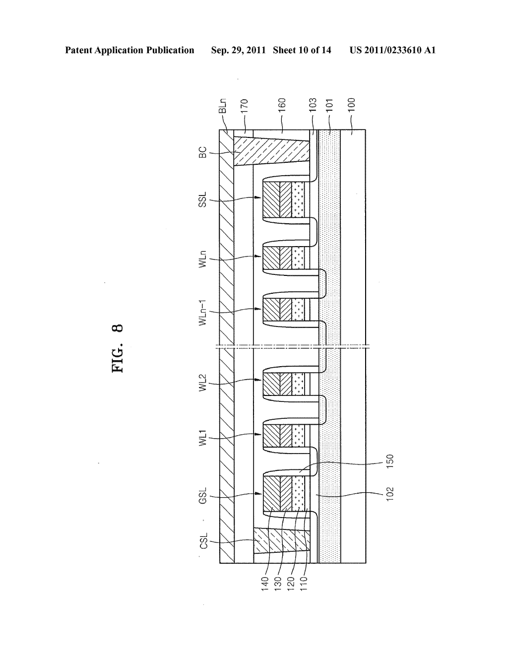 Nonvolatile Memory Devices Having Memory Cell Transistors Therein with     Lower Bandgap Source/Drain Regions - diagram, schematic, and image 11