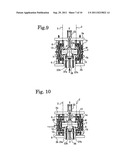 BISECTED MOLD FOR TIRE MOLDING AND PROCESS FOR MANUFACTURING TIRE WITH USE     OF THE MOLD diagram and image