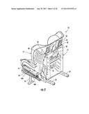 RECLINING RIDE DOWN CHILD SEAT diagram and image